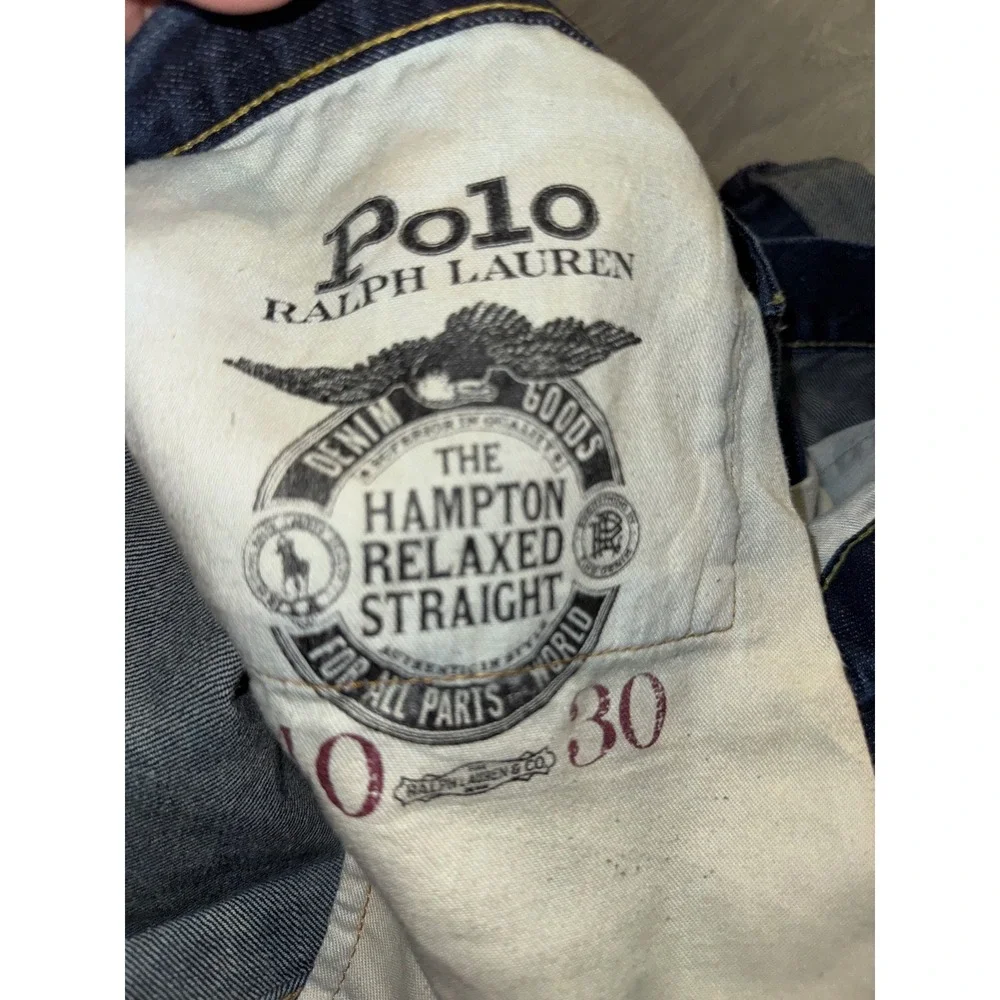 Polo Ralph Lauren Hampton Relaxed Straight Mens Denim jorts shorts Dark Blue 40